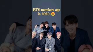 BTS members age in 2030 shorts bts btsot7 kpop age 2030 [upl. by Dhar]