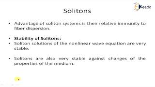 Solitons  Optical Networks Architecture  Optical Networks [upl. by Eirrehs]