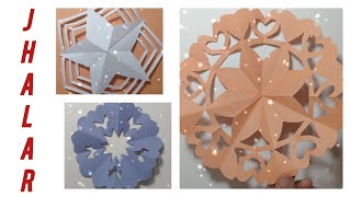 3 easy paper cutting snowflake idea for cristmas decoration snowflakes RJ artampcraft [upl. by Briana]