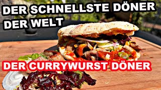 Currywurst Döner der schnellste Döner der Welt  The BBQ BEAR [upl. by Akiwak]