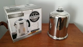 Farberware 50124 Classic Yosemite Stainless Steel Coffee Percolator  Coffee Percolator Review [upl. by Uund897]