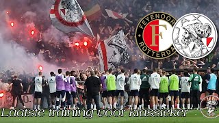 Laatste training vóór de Klassieker Feyenoord  AJAX op Sportcomplex de Toekomst zat 6 april 2024 [upl. by Odrareve]