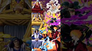 akainu amp kizaru amp aokiji VS luffy amp zoro amp sanji onepiece anime whoisstrongest edit luffy zoro [upl. by Akinihs]