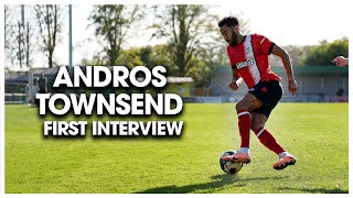 Andros Townsends First Luton Town Interview 🏴󠁧󠁢󠁥󠁮󠁧󠁿 [upl. by Aleekat372]