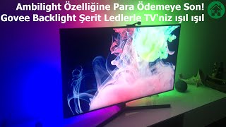 Govee Immersion Şerit Ledlerle Ambilight Özelliğine Para Ödemeye Son Alexa ile Kurulum ve Kullanımı [upl. by Rexanne]