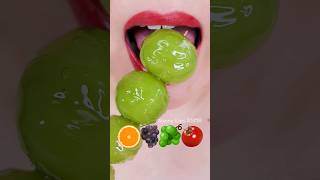 ASMR CANDIED grape tanghuru 포도 탕후루 Satisfying Eating Sounds shorts [upl. by Birkle]