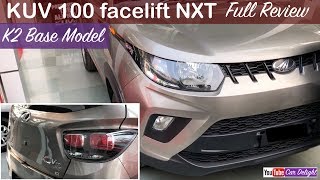 2017 Mahindra Kuv 100 nxt K2 Base Model InteriorExterior Review [upl. by Paige]