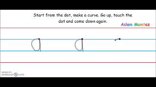 Formation of Small Letters  Letter a  Learn How To Write Alphabets On Loop [upl. by Yggep]