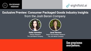 Exclusive Preview Consumer Packaged Goods Industry Insights from The Josh Bersin Company [upl. by Eastlake84]