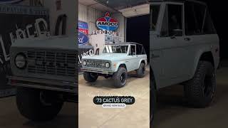 Check Out This Vintage 1973 Custom Cactus Gray Bronco For Sale  Maxlider Brothers Customs [upl. by Yaffit]