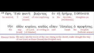 Gospel Interlinear AudioJohn 1 [upl. by Malilliw402]