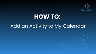 How To Add Activities to My Calendar Updated [upl. by Fernande]