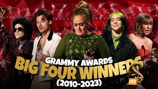 BIG FOUR WINNERS Grammy Awards Each Year 2010  2023  Hollywood Time  Adele Taylor Swift Bruno [upl. by Bergmans]