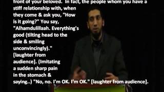 Are you sad Funny Nouman Ali Khan explains more Qurans Remedy for Sadness ENG subtPart 3 [upl. by Nommad]