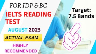 ielts reading practice test with answers  general training  august [upl. by Yerffoej]