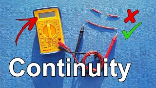 How to Test for Continuity in an Electrical Circuit Using a Multimeter  Tech Tip 31 [upl. by Inihor]