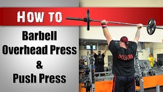 How to Overhead Press Strict vs Push Press Technique [upl. by Kostman]