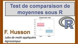 Construire un test de comparaison de moyennes sous R [upl. by Lewan]