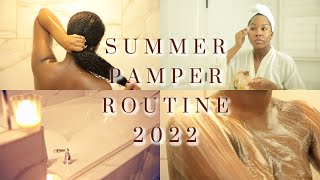 Kendras Summer Pamper Routine 2022Skincare Body Care Hair Care amp Bubble Bath [upl. by Greg210]