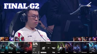 WBG vs T1  Game 2  Grand Finals LoL Worlds 2023  T1 vs Weibo Gaming  G2 full [upl. by Ellenehs]