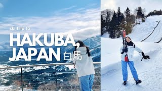 JAPAN TRAVEL VLOG 🇯🇵⛷  Skiing in Hakuba Snow Village Nagano ❄️ [upl. by Eynobe678]