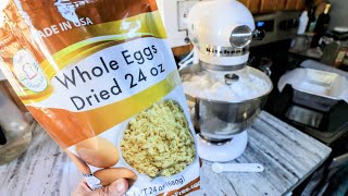 Egg Bread  WHOLE Egg Powder Experiment 🥚 [upl. by Aicina]