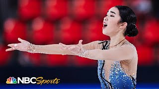 Karen Chens strong free skate clinches top 5 finish in French Grand Prix  NBC Sports [upl. by Celinda]