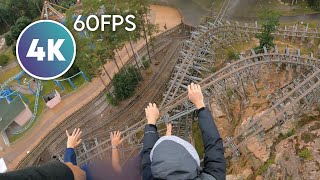 Wildfire back row  Kolmården 4K 60fps Onride POV [upl. by Namhcan]