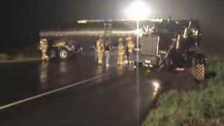 Tractor Trailer Accident I80 W Near Bloomsburg [upl. by Nnayllek]