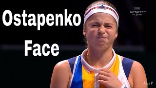 The Many Faces of Jelena Ostapenko  Ostapenko Face  Funny [upl. by Rudd463]