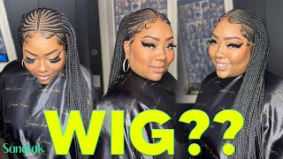 SSSSHHHHH WIG WHERE  Braid Wig Install Alopecia Wig  Sangtok Braided Wig  Hair Tutorial [upl. by Anirahtak]