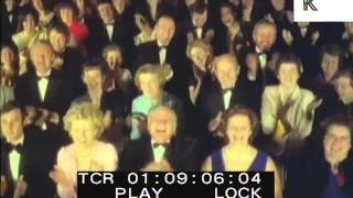 1950s 1960s Happy Theatre Audience Applause Standing Ovation 35mm Colour Footage [upl. by Nuyh]