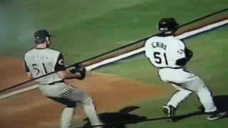 Ichiro Suzuki 1st All Star Game Hit Off Randy Johnson [upl. by Adeline]