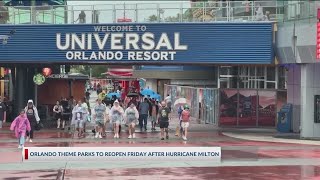 Disney World and other Orlando parks to reopen Friday after Hurricane Milton shutdown [upl. by Urbas597]