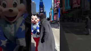 Wodemaya Meets Mickey Mouse on the streets of NYC 🤣 [upl. by Schifra]