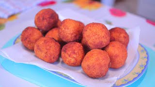 ARANCINI RICETTA RISO FRITTO USANDO RISO AVANZATO [upl. by Namrehs]