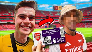 ÖVERRASKAR våran VÄN med sin FÖRSTA ARSENAL MATCH [upl. by Nappy]