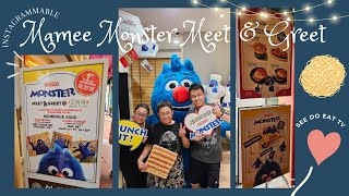 Mamee Monster Meet amp Greet 😱😋 mascot singapore mamee trend fun food cafe 2024 music [upl. by Boak]