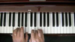 Moondance  Easy piano lesson Part 1 [upl. by Hephzibah860]