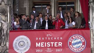 OB Dieter Reiter gratuliert dem FC Bayern München zur gewonnenen Deutschen Meisterschaft 2017 [upl. by Maye201]