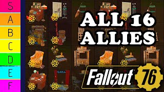 Allies Tier List amp Overview  Fallout 76 [upl. by Shaff]