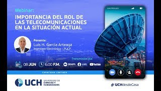 Webinar Importancia del rol de las Telecomunicaciones en la situación actual [upl. by Anrapa]