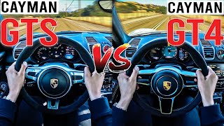 2020 Porsche 718 Cayman GT4 vs 718 Spyder  When Numbers Dont Matter [upl. by Ricarda401]