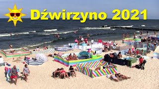 Dźwirzyno plaża i deptak 14082021 [upl. by Zeuqirdor]