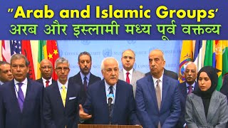 quotArab and Islamic Groups Statement on Middle East  Security Council Briefingquot [upl. by Nitz586]