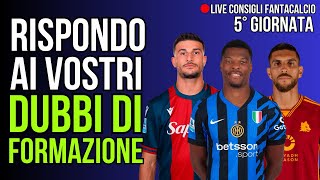 FANTACALCIO Consigli di Formazione 5° Giornata [upl. by Grof163]