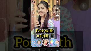 Two sister pose with mobile 📲 pose for sister poseideas ytshots shorts viral [upl. by Cleodal]