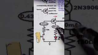 PNP BJT Switch intro Bipolar Junction Transistor short shorts electronics [upl. by Goldner]