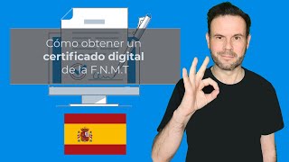 Tutorial Obtener certificado digital FNMT España ¡𝗠𝗜𝗥𝗔 la descripción del vídeo [upl. by Yblok443]