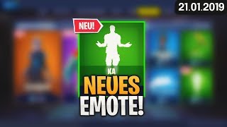 FORTNITE SHOP vom 211  🤷 NEUES EMOTE 🛒 Fortnite Daily Item Shop von Heute 21 Januar 2019  Detu [upl. by Holofernes]